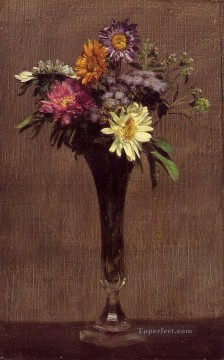 Margaritas y dalias pintor de flores Henri Fantin Latour Pinturas al óleo
